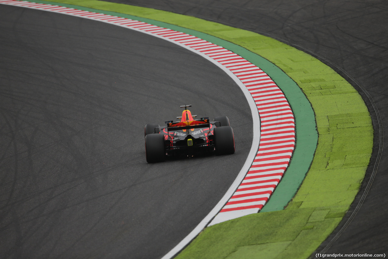 GP GIAPPONE, 06.10.2017- Prove Libere 1,  Daniel Ricciardo (AUS) Red Bull Racing RB13