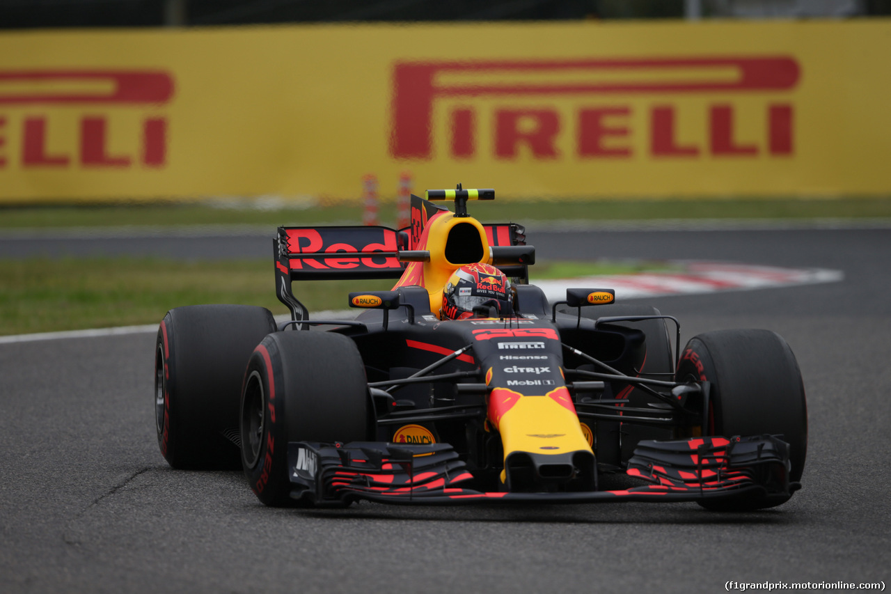 GP GIAPPONE, 06.10.2017- Prove Libere 1, Max Verstappen (NED) Red Bull Racing RB13