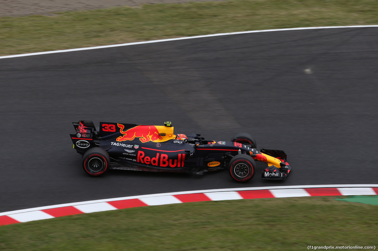 GP GIAPPONE, 06.10.2017- Prove Libere 1, Max Verstappen (NED) Red Bull Racing RB13