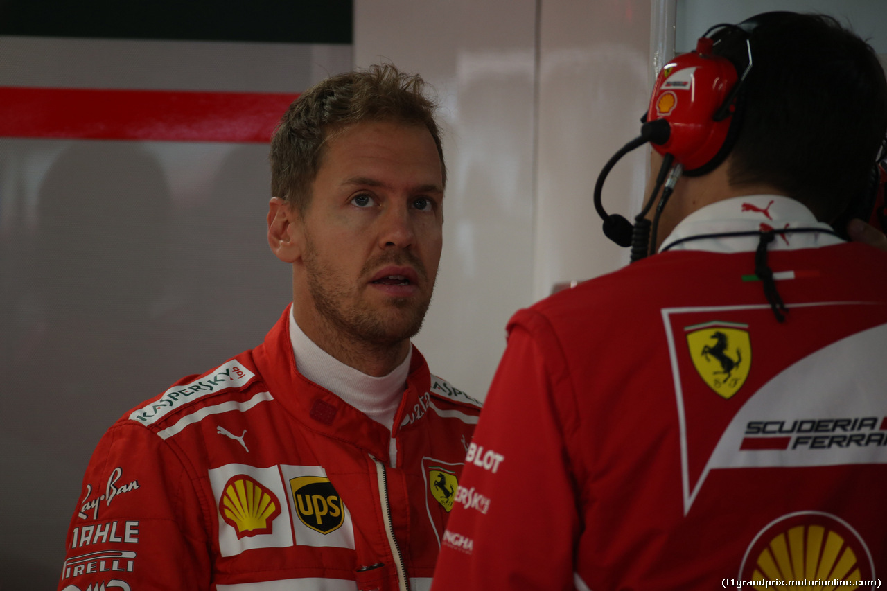GP GIAPPONE, 06.10.2017- Prove Libere 1, Sebastian Vettel (GER) Ferrari SF70H