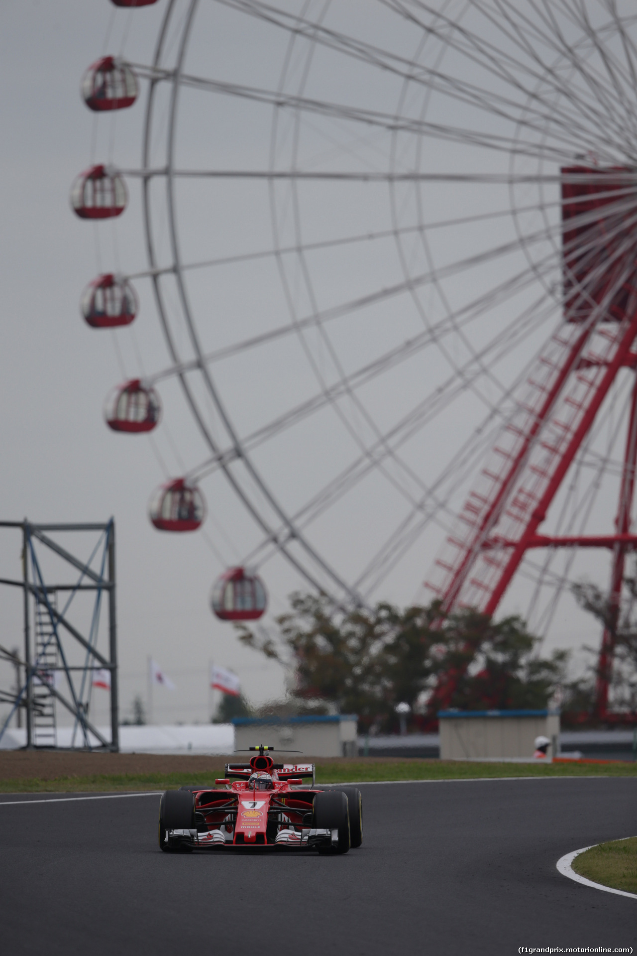 GP GIAPPONE, 06.10.2017- Prove Libere 1, Kimi Raikkonen (FIN) Ferrari SF70H