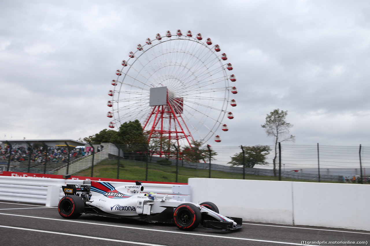GP GIAPPONE, 06.10.2017- Prove Libere 1, Felipe Massa (BRA) Williams F1 Team FW40