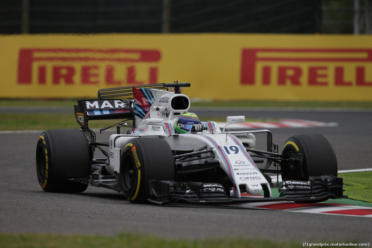 GP GIAPPONE, 06.10.2017- Prove Libere 1, Felipe Massa (BRA) Williams F1 Team FW40