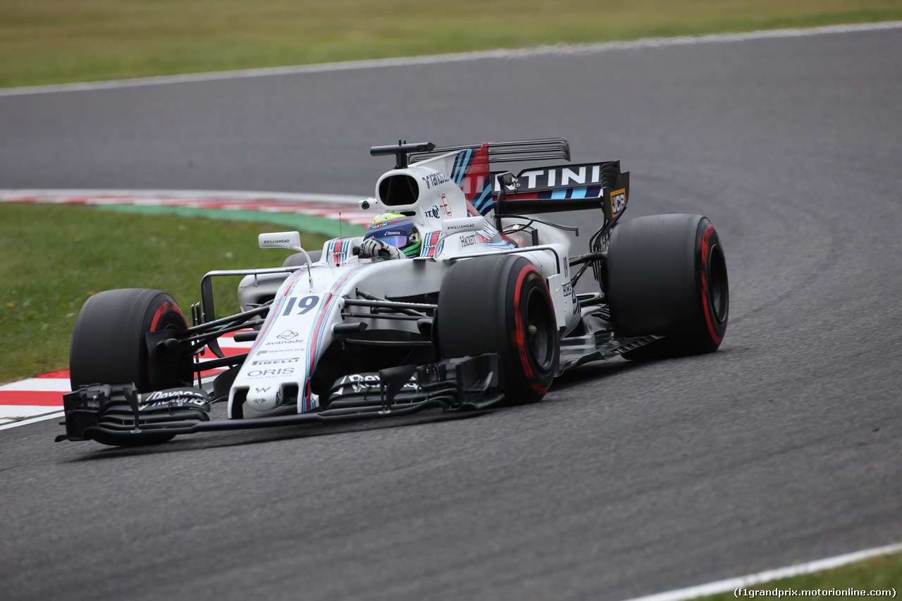 GP GIAPPONE, 06.10.2017- Prove Libere 1, Felipe Massa (BRA) Williams F1 Team FW40