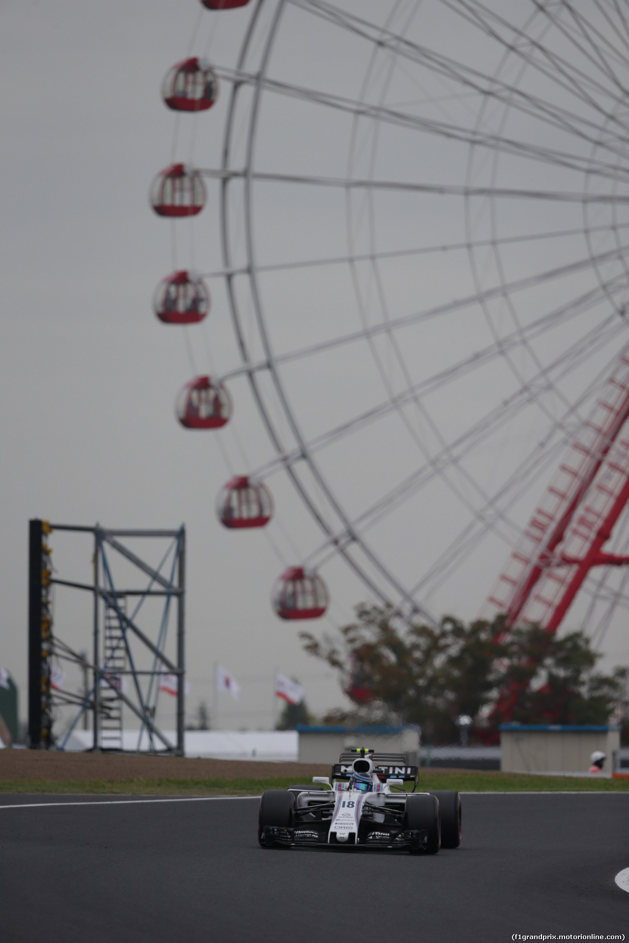 GP GIAPPONE, 06.10.2017- Prove Libere 1, Lance Stroll (CDN) Williams FW40