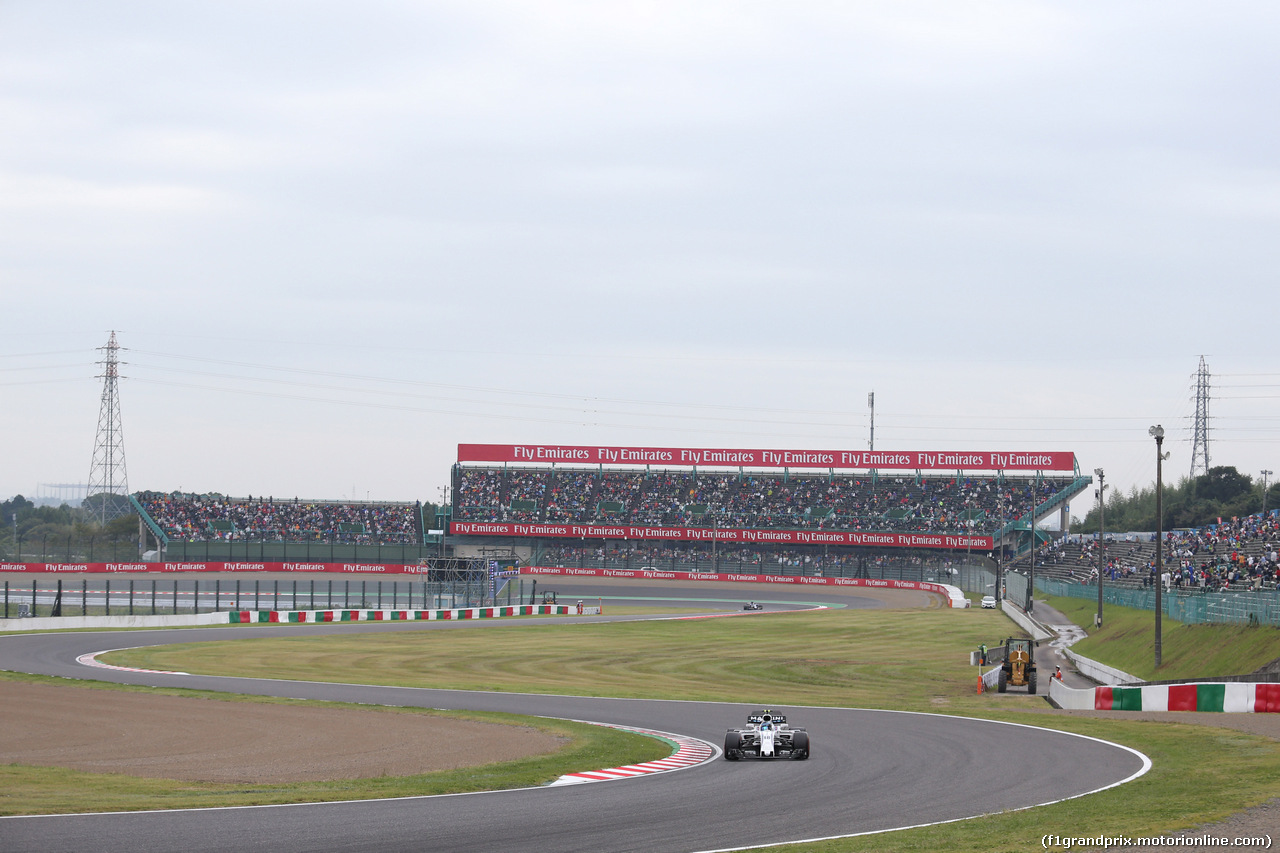 GP GIAPPONE, 06.10.2017- Prove Libere 1, Lance Stroll (CDN) Williams FW40