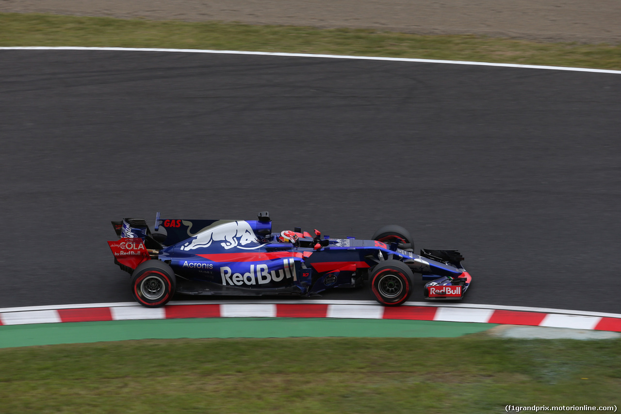 GP GIAPPONE, 06.10.2017- Prove Libere 1, Pierre Gasly (FRA) Scuderia Toro Rosso STR12