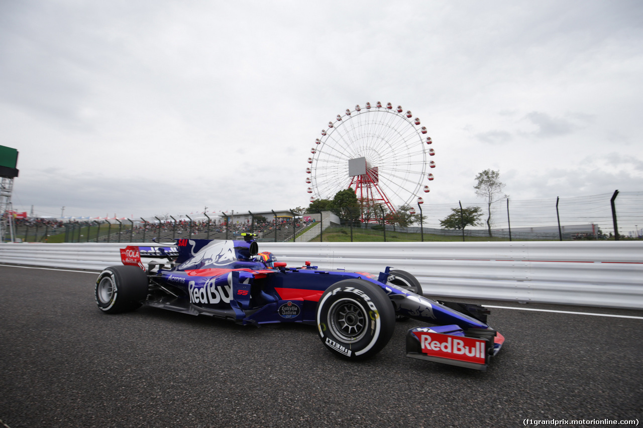 GP GIAPPONE, 06.10.2017- Prove Libere 1, Carlos Sainz Jr (ESP) Scuderia Toro Rosso STR12
