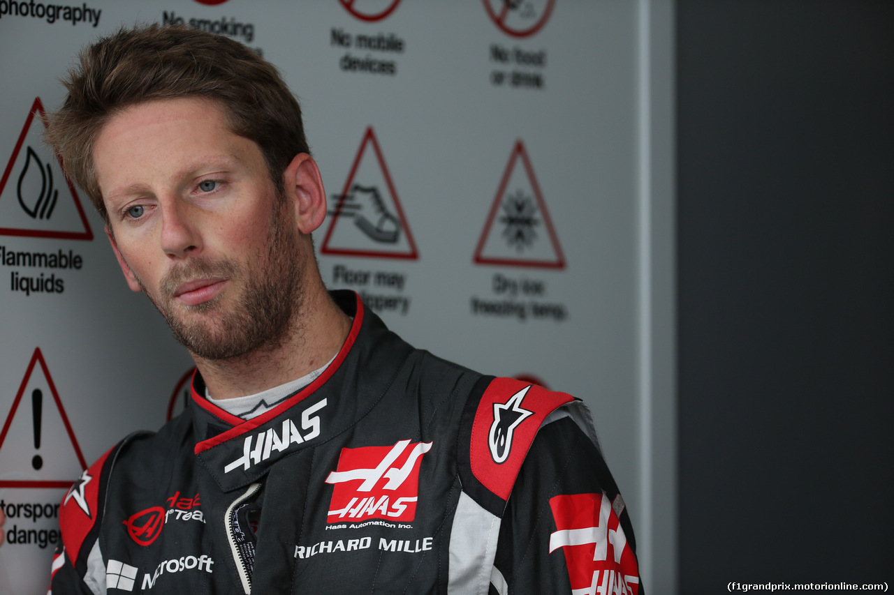 GP GIAPPONE, 06.10.2017- Prove Libere 1, Romain Grosjean (FRA) Haas F1 Team VF-17