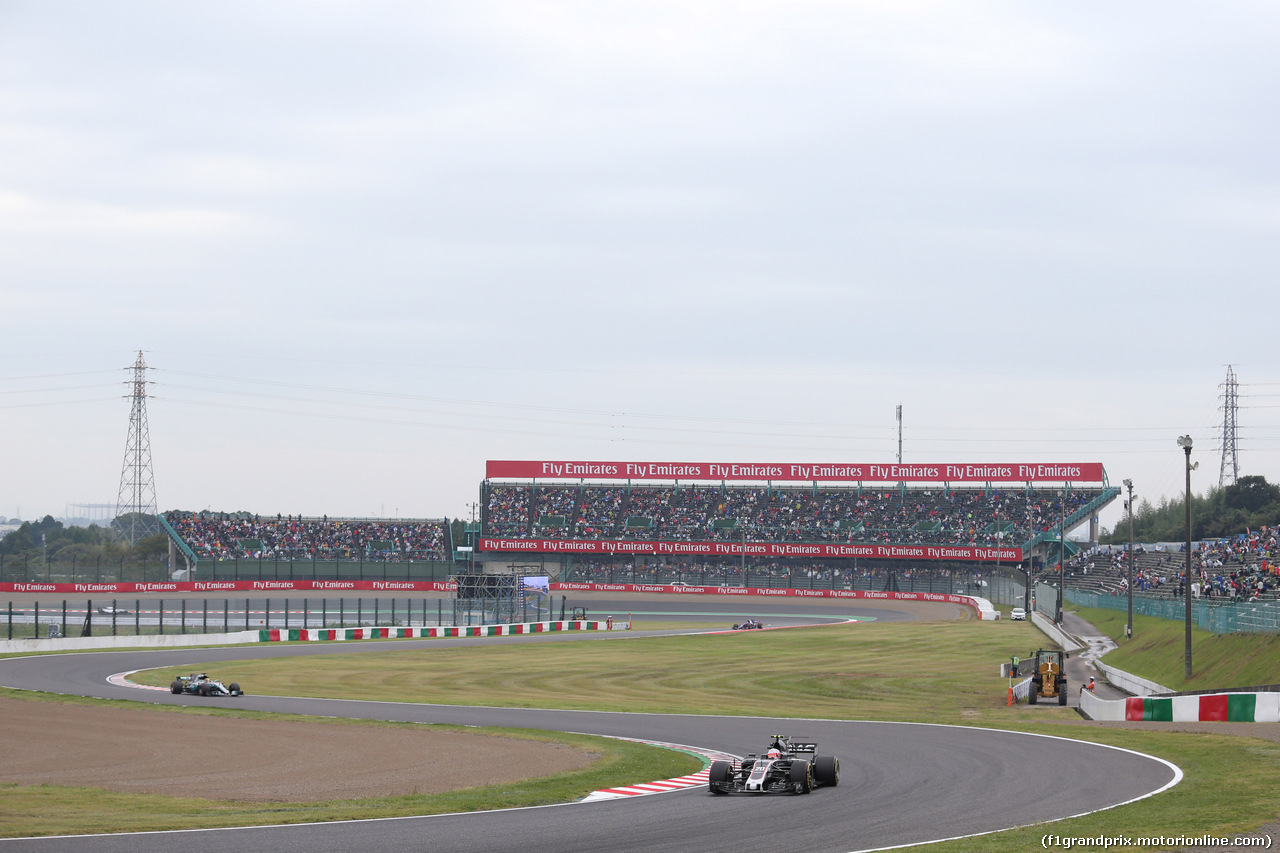 GP GIAPPONE, 06.10.2017- Prove Libere 1, Kevin Magnussen (DEN) Haas F1 Team VF-17