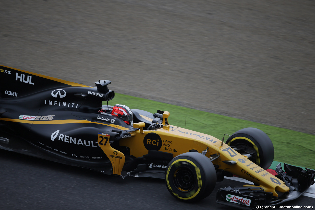GP GIAPPONE, 06.10.2017- Prove Libere 1, Nico Hulkenberg (GER) Renault Sport F1 Team RS17