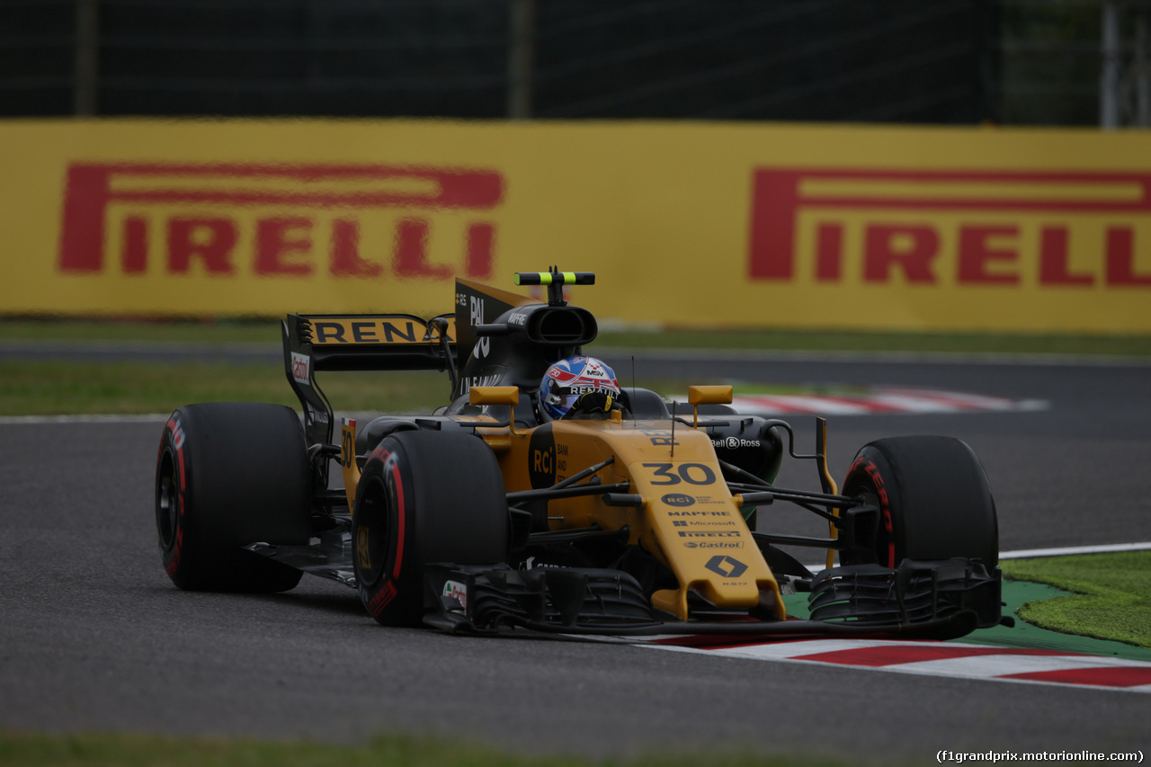 GP GIAPPONE, 06.10.2017- Prove Libere 1, Jolyon Palmer (GBR) Renault Sport F1 Team RS17
