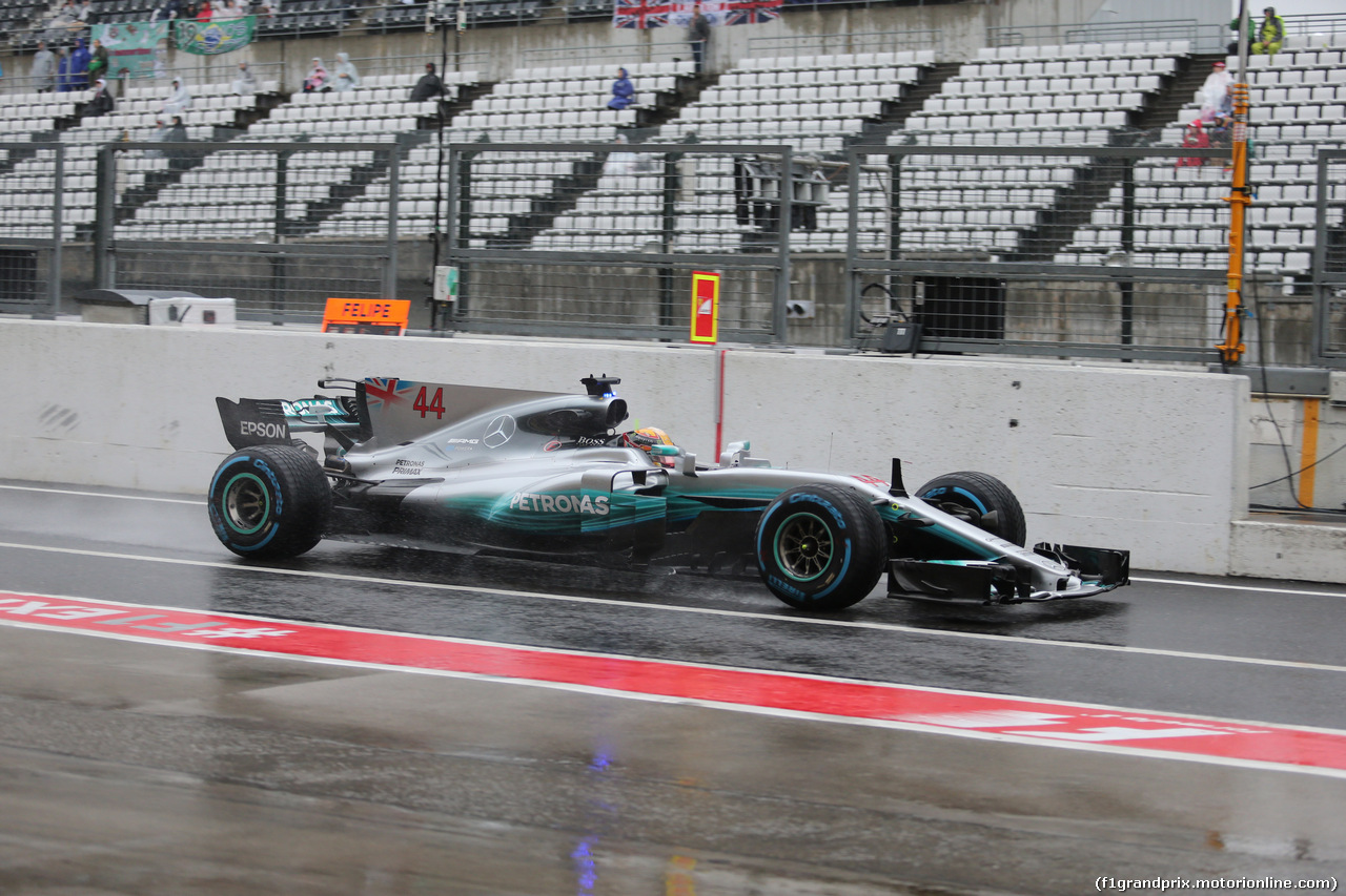 GP GIAPPONE, 06.10.2017- Prove Libere 2, Lewis Hamilton (GBR) Mercedes AMG F1 W08