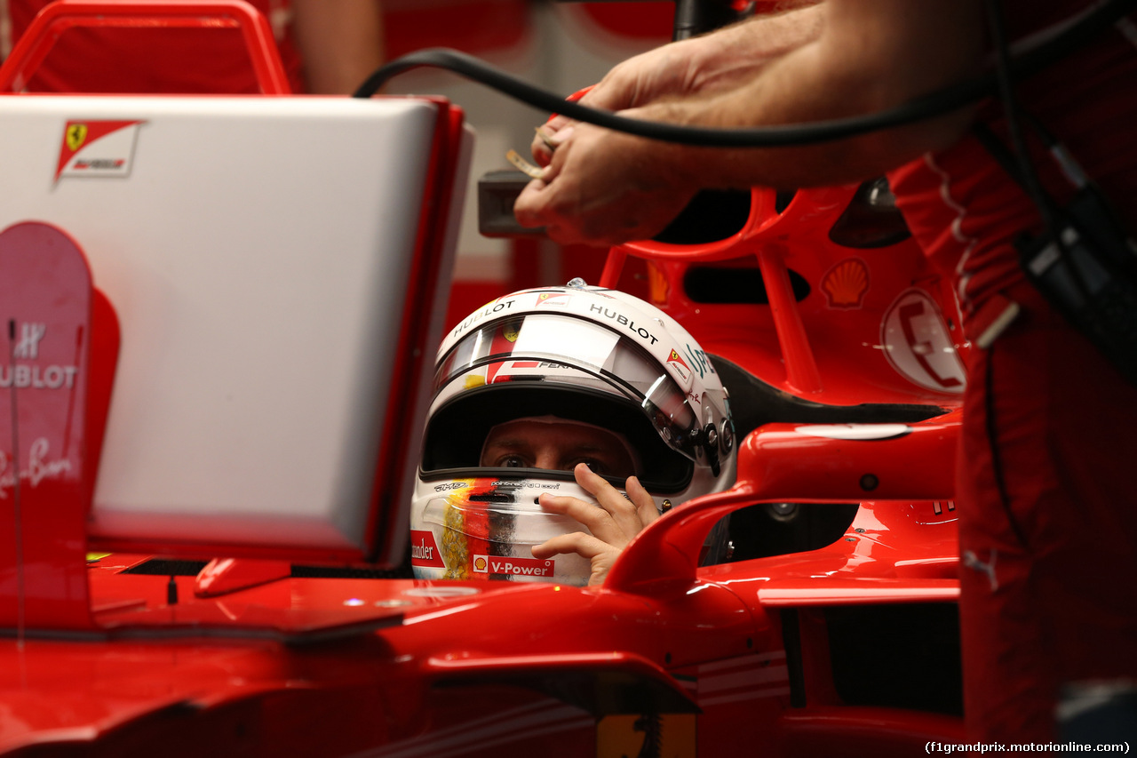 GP GIAPPONE, 06.10.2017- Prove Libere 2, Sebastian Vettel (GER) Ferrari SF70H