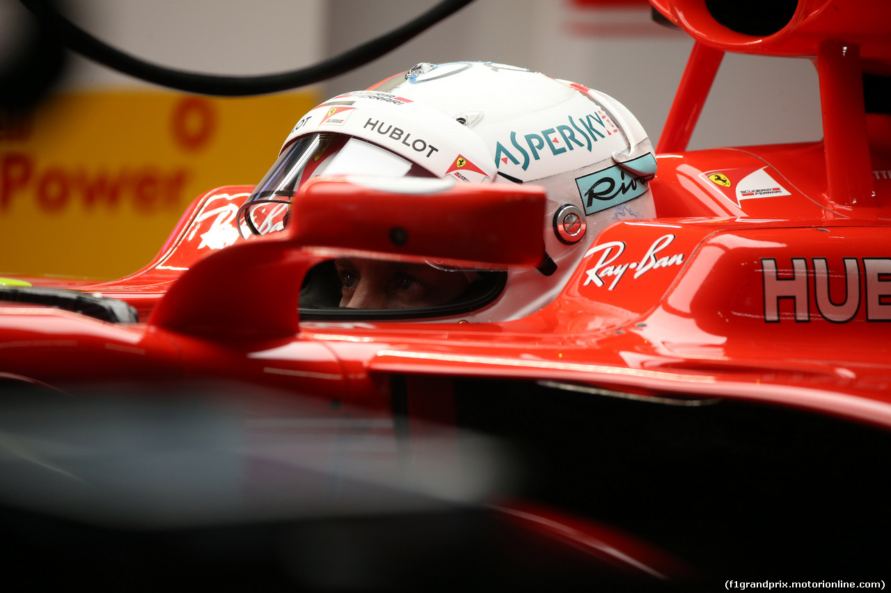 GP GIAPPONE, 06.10.2017- Prove Libere 2, Sebastian Vettel (GER) Ferrari SF70H