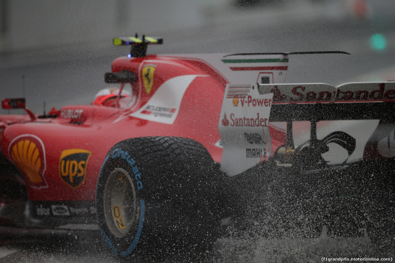GP GIAPPONE, 06.10.2017- Prove Libere 2, Kimi Raikkonen (FIN) Ferrari SF70H