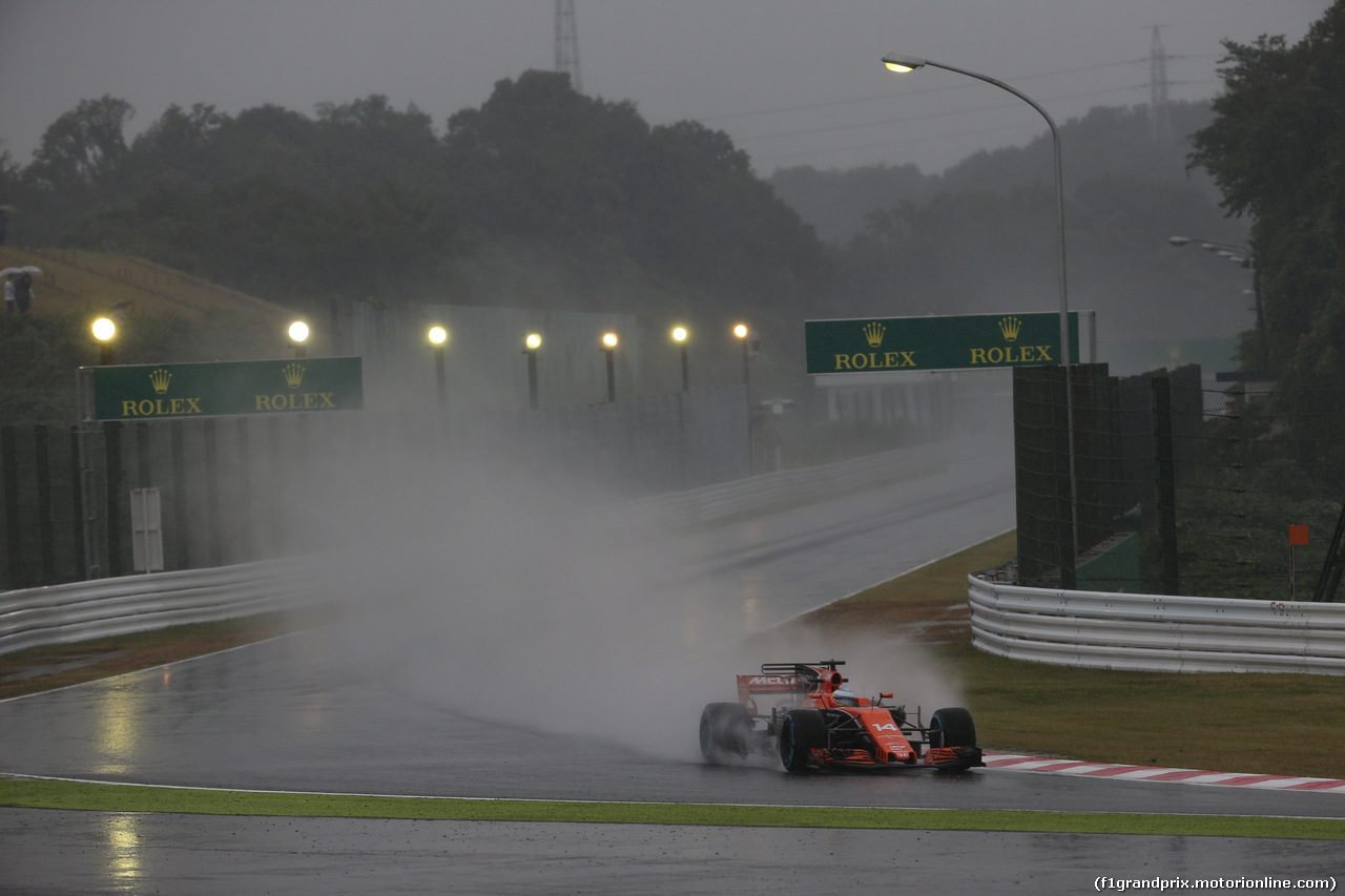 GP GIAPPONE, 06.10.2017- Prove Libere 2, Fernando Alonso (ESP) McLaren Honda MCL32