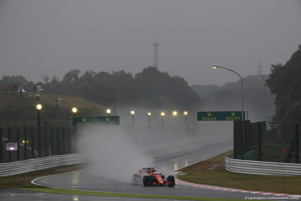 GP GIAPPONE, 06.10.2017- Prove Libere 2, Stoffel Vandoorne (BEL) McLaren MCL32