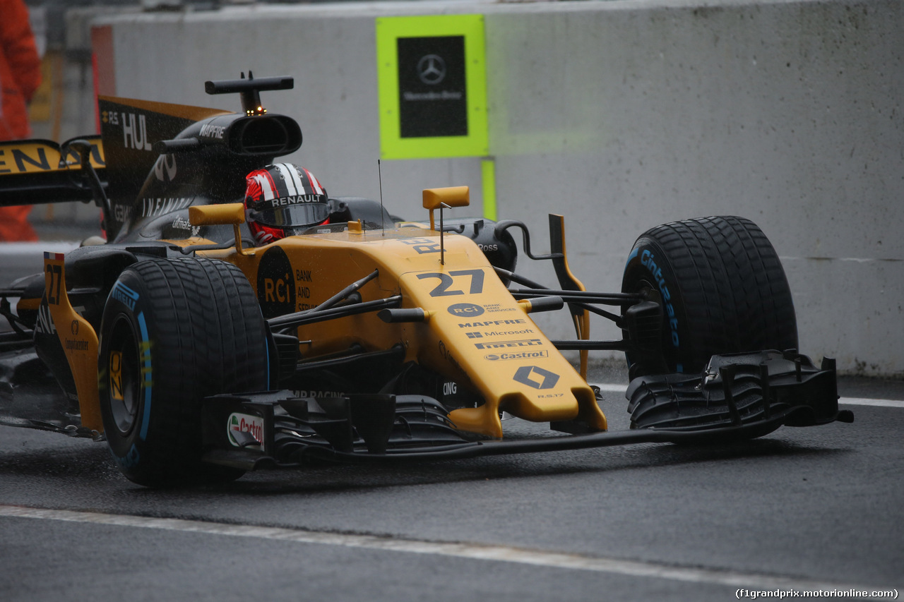 GP GIAPPONE, 06.10.2017- Prove Libere 2, Nico Hulkenberg (GER) Renault Sport F1 Team RS17