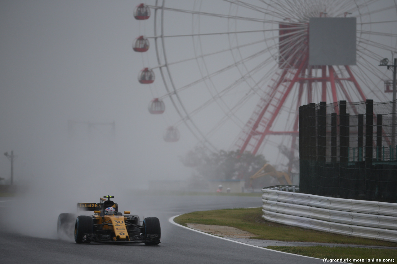GP GIAPPONE, 06.10.2017- Prove Libere 2, Jolyon Palmer (GBR) Renault Sport F1 Team RS17