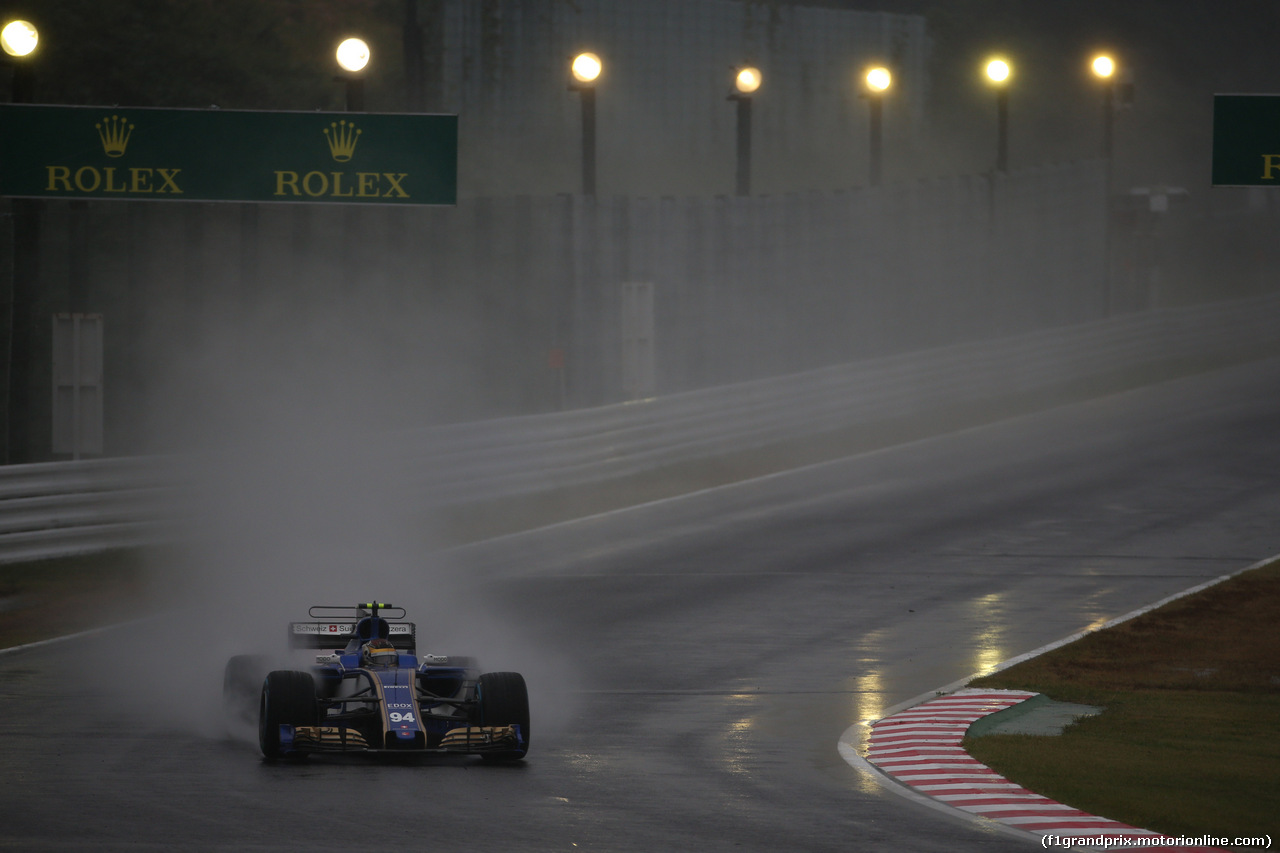 GP GIAPPONE, 06.10.2017- Prove Libere 2, Pascal Wehrlein (GER) Sauber C36