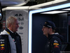 GP GIAPPONE, 06.10.2017- Free Practice 2, Max Verstappen (NED) Red Bull Racing RB13 with Helmut Marko (AUT), Red Bull Racing, Red Bull Advisor