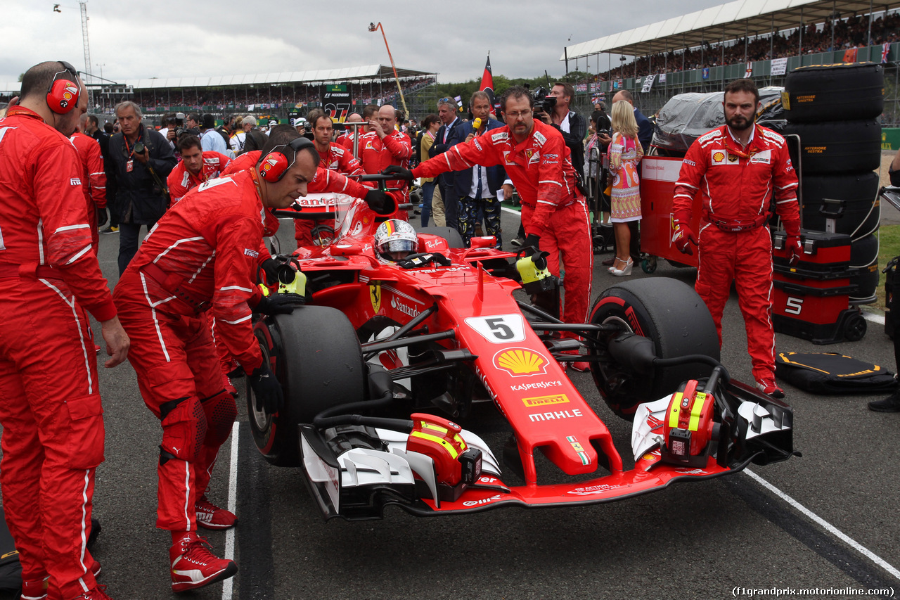 GP GRAN BRETAGNA, 16.07.2017 - Gara, Sebastian Vettel (GER) Ferrari SF70H