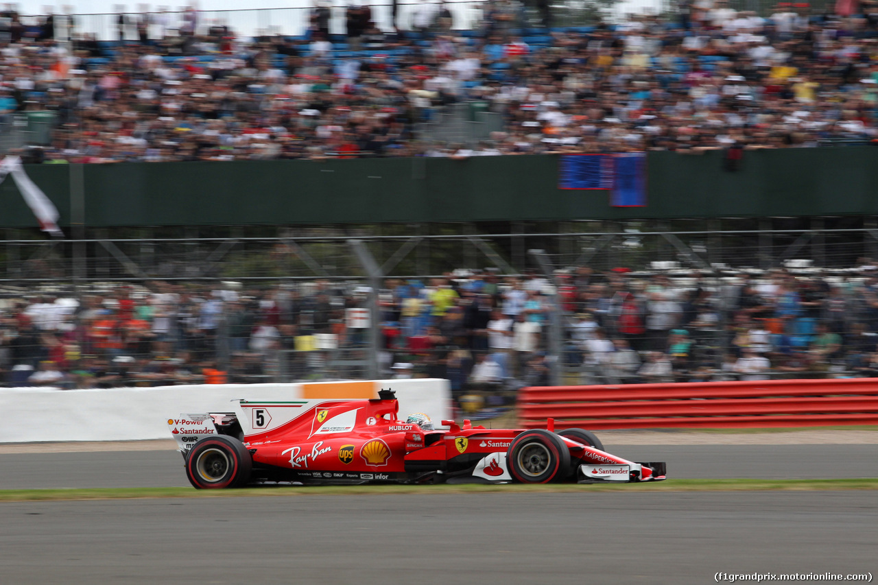 GP GRAN BRETAGNA, 16.07.2017 - Gara, Sebastian Vettel (GER) Ferrari SF70H