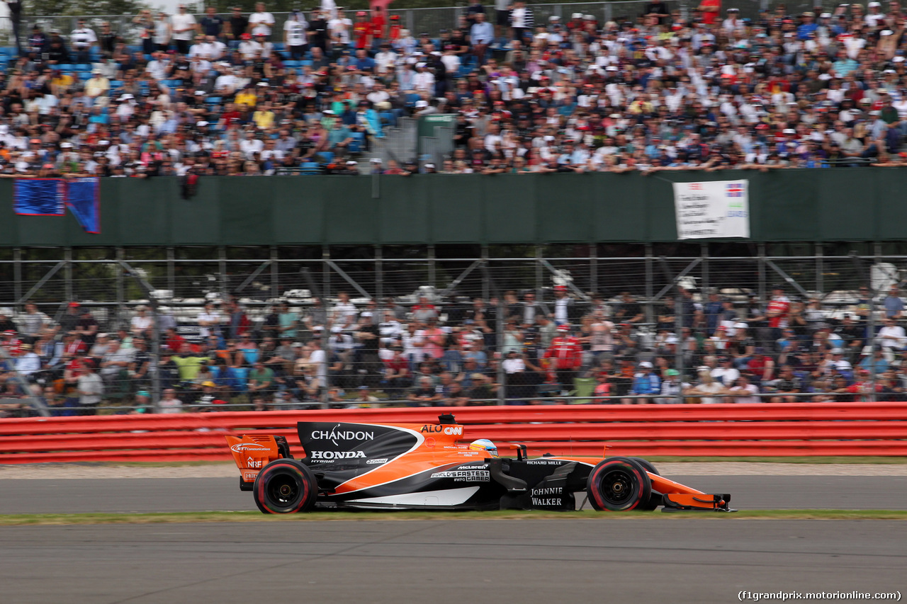 GP GRAN BRETAGNA, 16.07.2017 - Gara, Fernando Alonso (ESP) McLaren MCL32