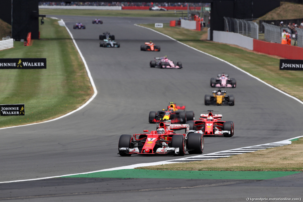 GP GRAN BRETAGNA, 16.07.2017 - Gara, Kimi Raikkonen (FIN) Ferrari SF70H