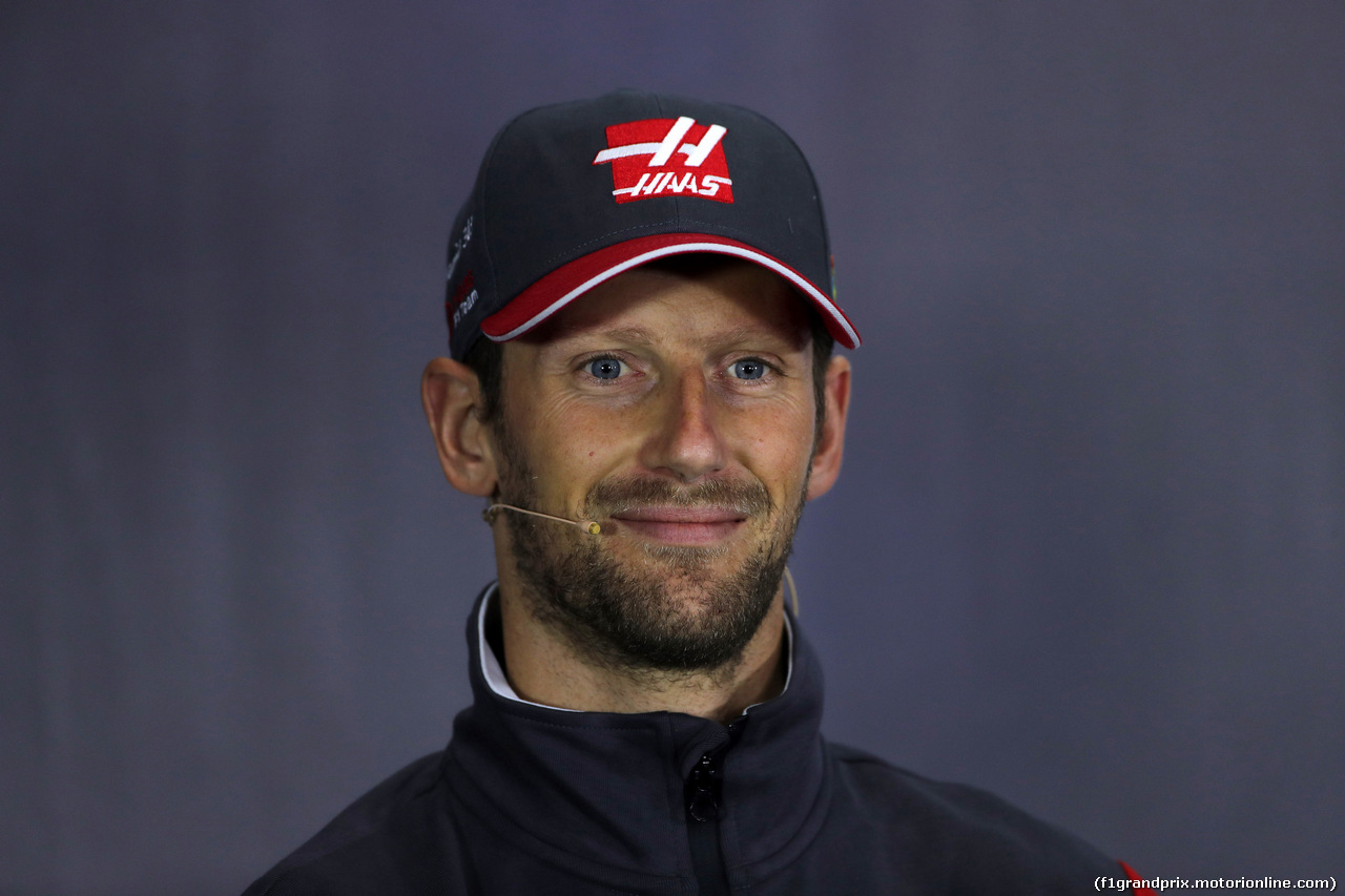 GP GRAN BRETAGNA, 13.07.2017 - Conferenza Stampa, Romain Grosjean (FRA) Haas F1 Team VF-17