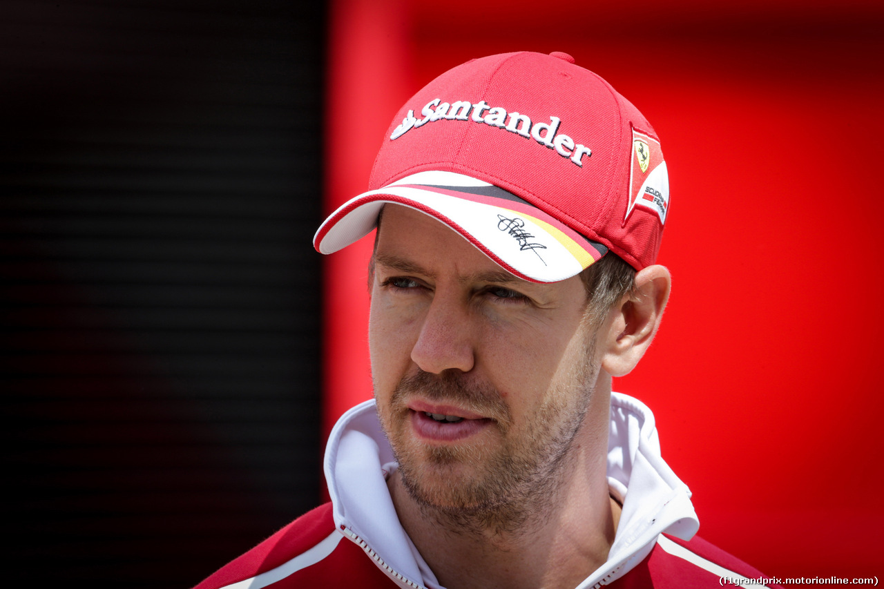 GP GRAN BRETAGNA, 13.07.2017 - Sebastian Vettel (GER) Ferrari SF70H