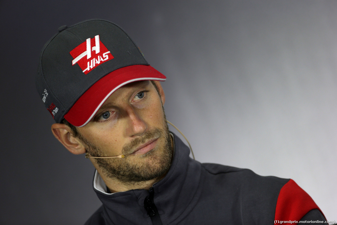 GP GRAN BRETAGNA, 13.07.2017 - Conferenza Stampa, Romain Grosjean (FRA) Haas F1 Team VF-17