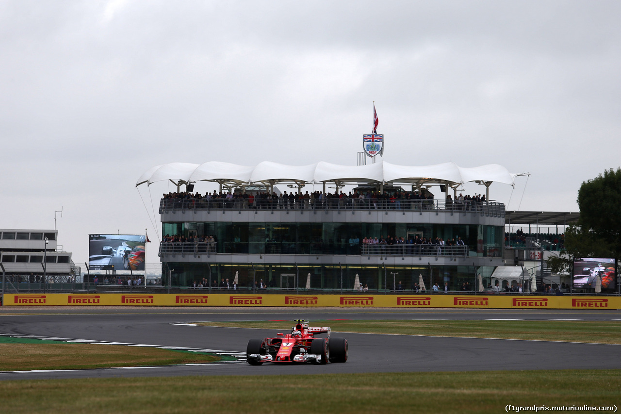 GP GRAN BRETAGNA, 15.07.2017 - Prove Libere 3, Kimi Raikkonen (FIN) Ferrari SF70H