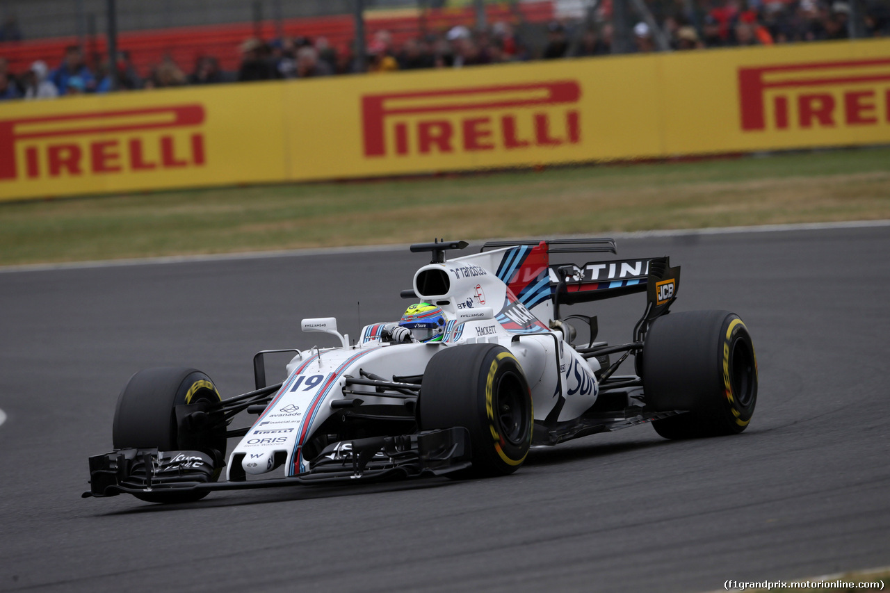 GP GRAN BRETAGNA, 15.07.2017 - Prove Libere 3, Felipe Massa (BRA) Williams FW40