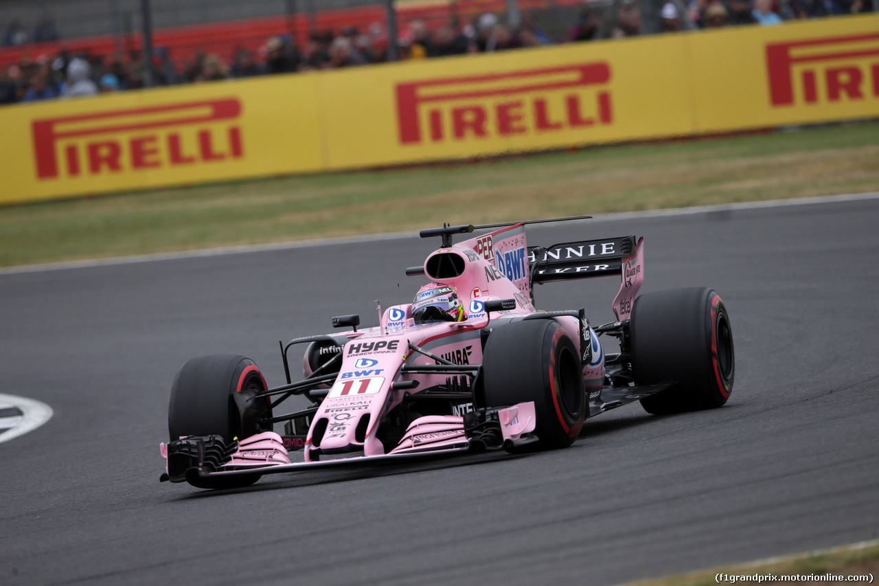 GP GRAN BRETAGNA, 15.07.2017 - Prove Libere 3, Sergio Perez (MEX) Sahara Force India F1 VJM010