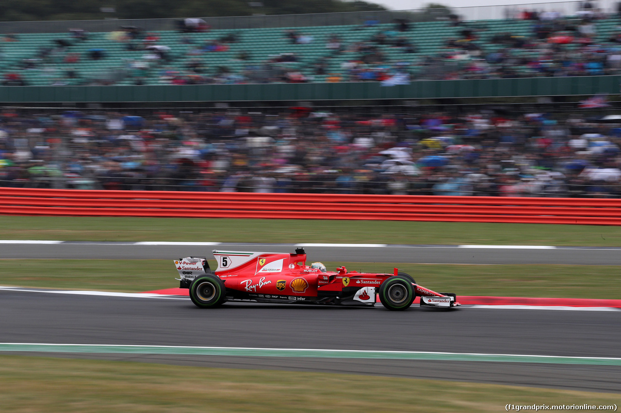 GP GRAN BRETAGNA, 15.07.2017 - Qualifiche, Sebastian Vettel (GER) Ferrari SF70H