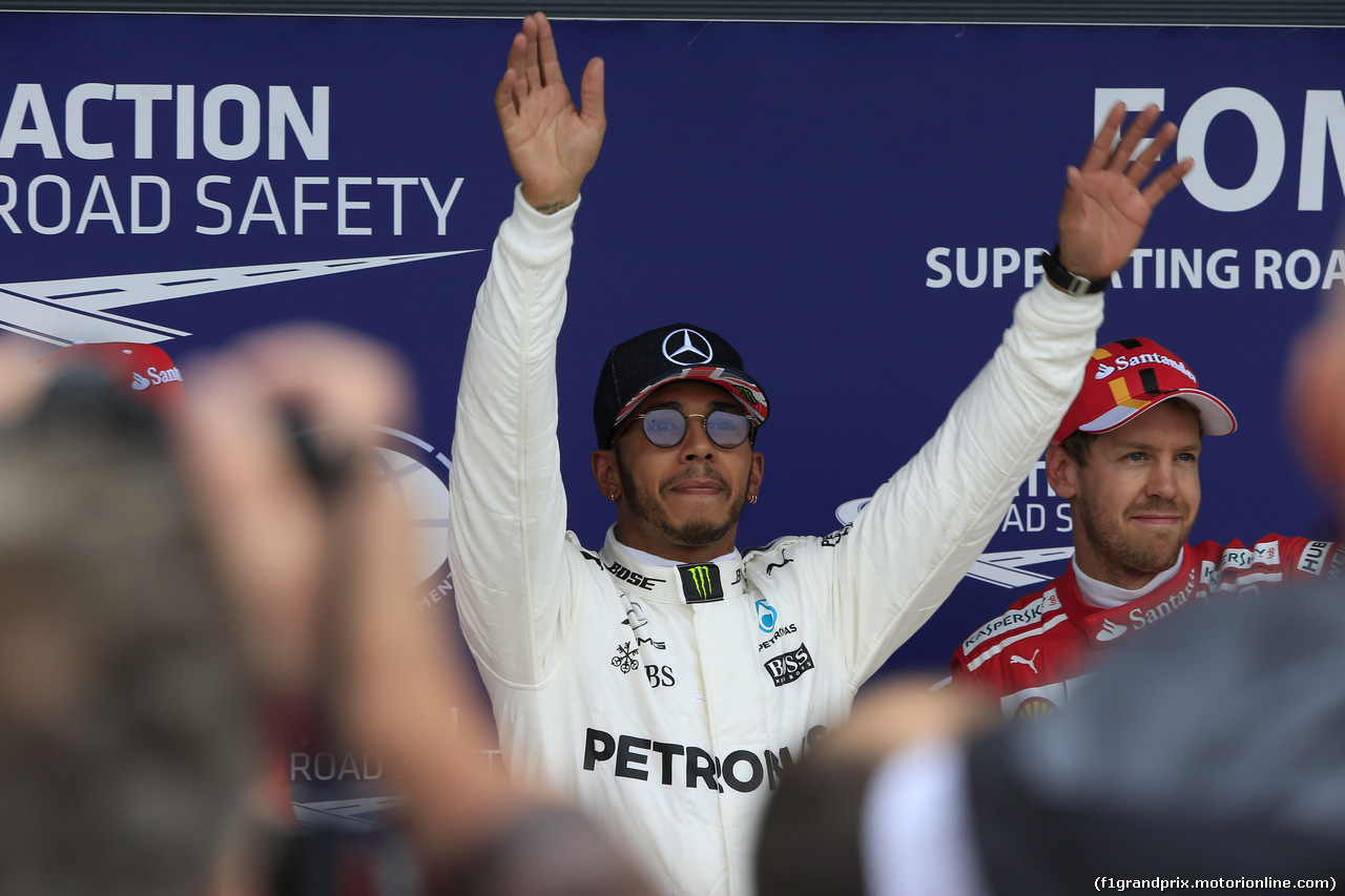 GP GRAN BRETAGNA, 15.07.2017 - Qualifiche, Lewis Hamilton (GBR) Mercedes AMG F1 W08 pole position