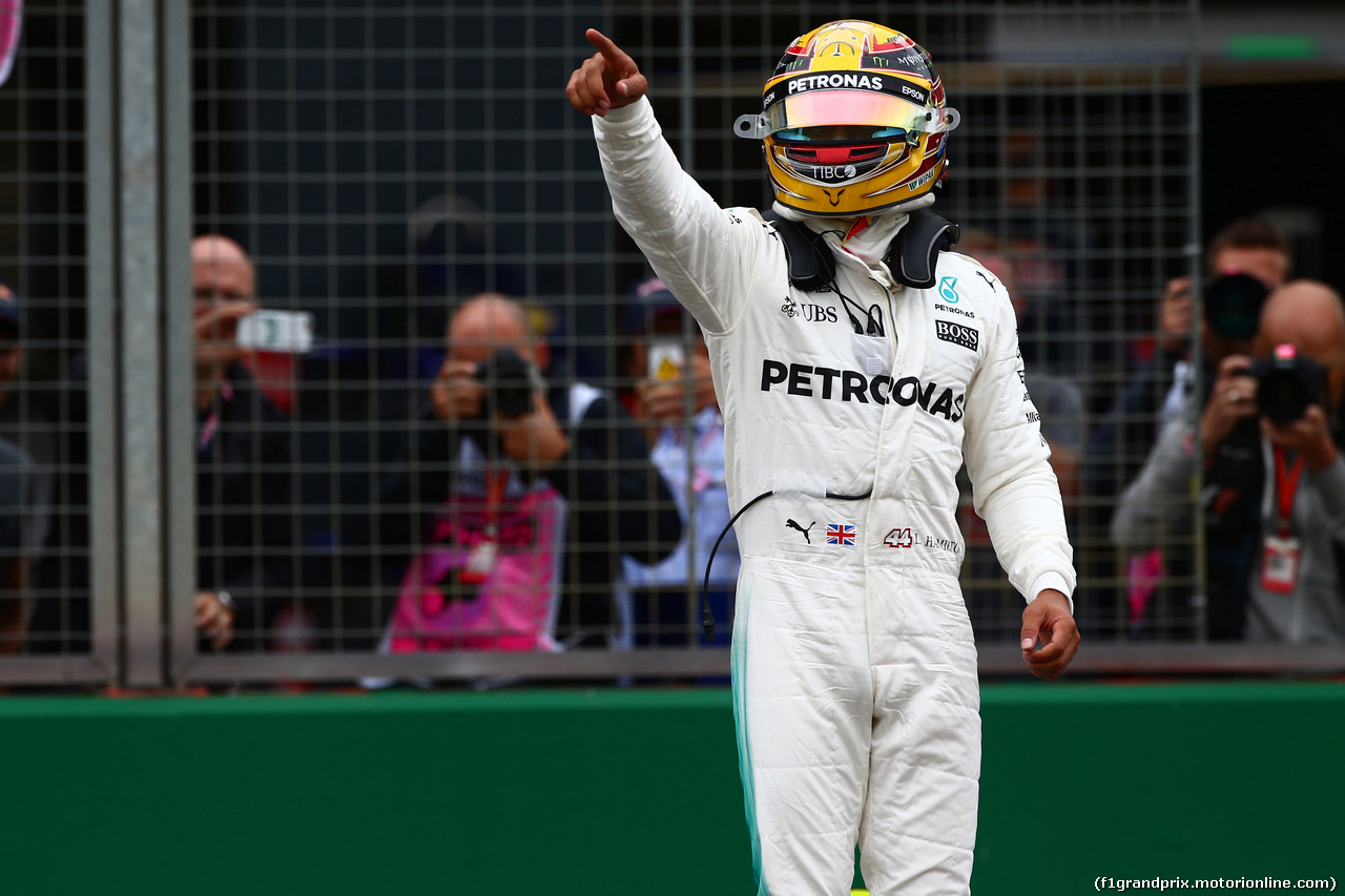 GP GRAN BRETAGNA, 15.07.2017 - Qualifiche, Lewis Hamilton (GBR) Mercedes AMG F1 W08 pole position