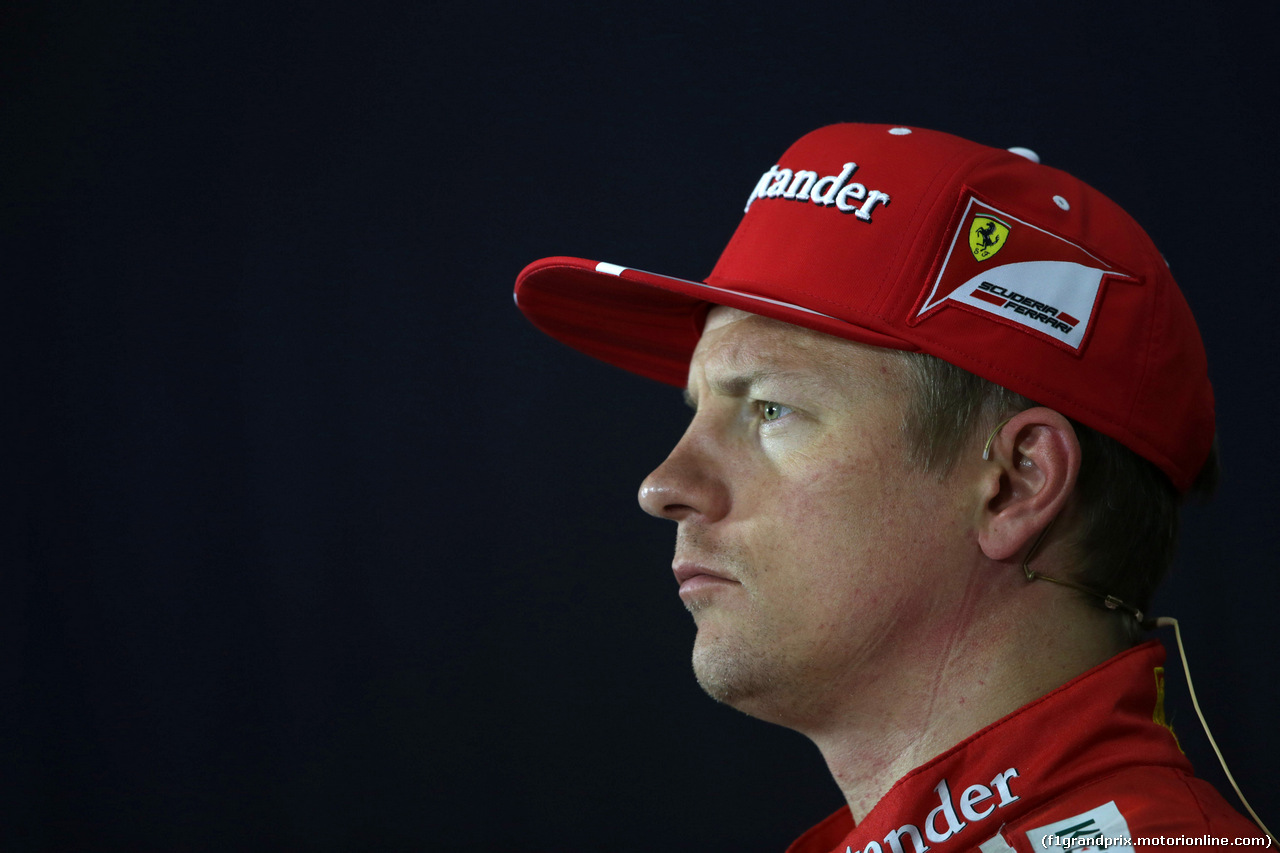 GP GRAN BRETAGNA, 15.07.2017 - Qualifiche, Conferenza Stampa, Kimi Raikkonen (FIN) Ferrari SF70H