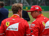 GP GRAN BRETAGNA, 15.07.2017 - Qualifiche, Sebastian Vettel (GER) Ferrari SF70H e Kimi Raikkonen (FIN) Ferrari SF70H