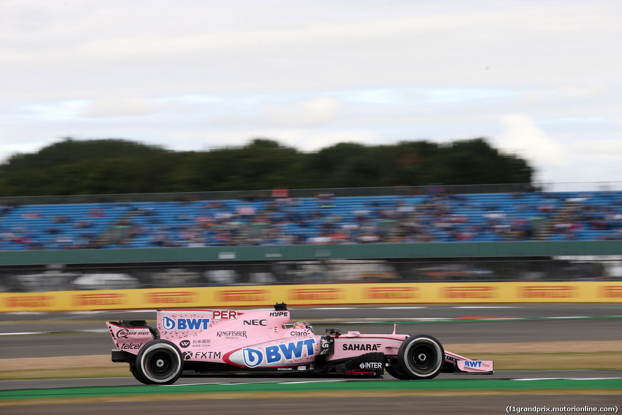 GP GRAN BRETAGNA, 14.07.2017 - Prove Libere 1, Sergio Perez (MEX) Sahara Force India F1 VJM010