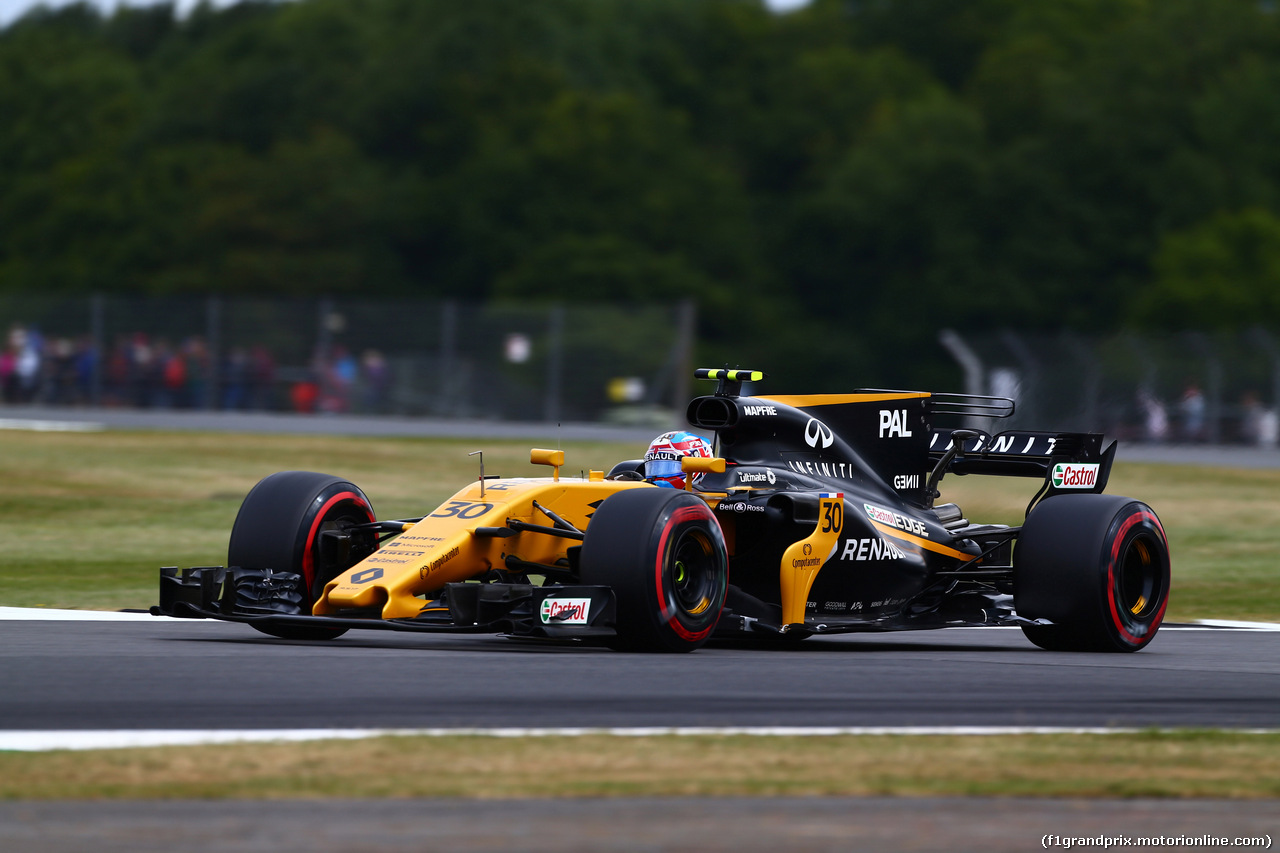 GP GRAN BRETAGNA, 14.07.2017 - Prove Libere 1, Jolyon Palmer (GBR) Renault Sport F1 Team RS17