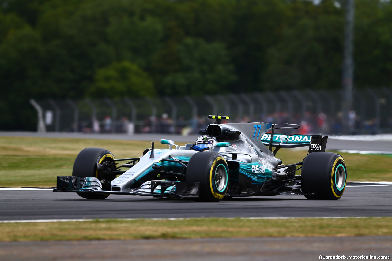 GP GRAN BRETAGNA, 14.07.2017 - Prove Libere 1, Valtteri Bottas (FIN) Mercedes AMG F1 W08