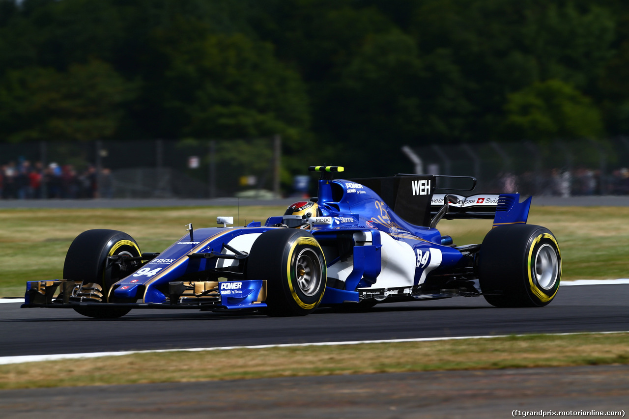 GP GRAN BRETAGNA, 14.07.2017 - Prove Libere 1, Pascal Wehrlein (GER) Sauber C36