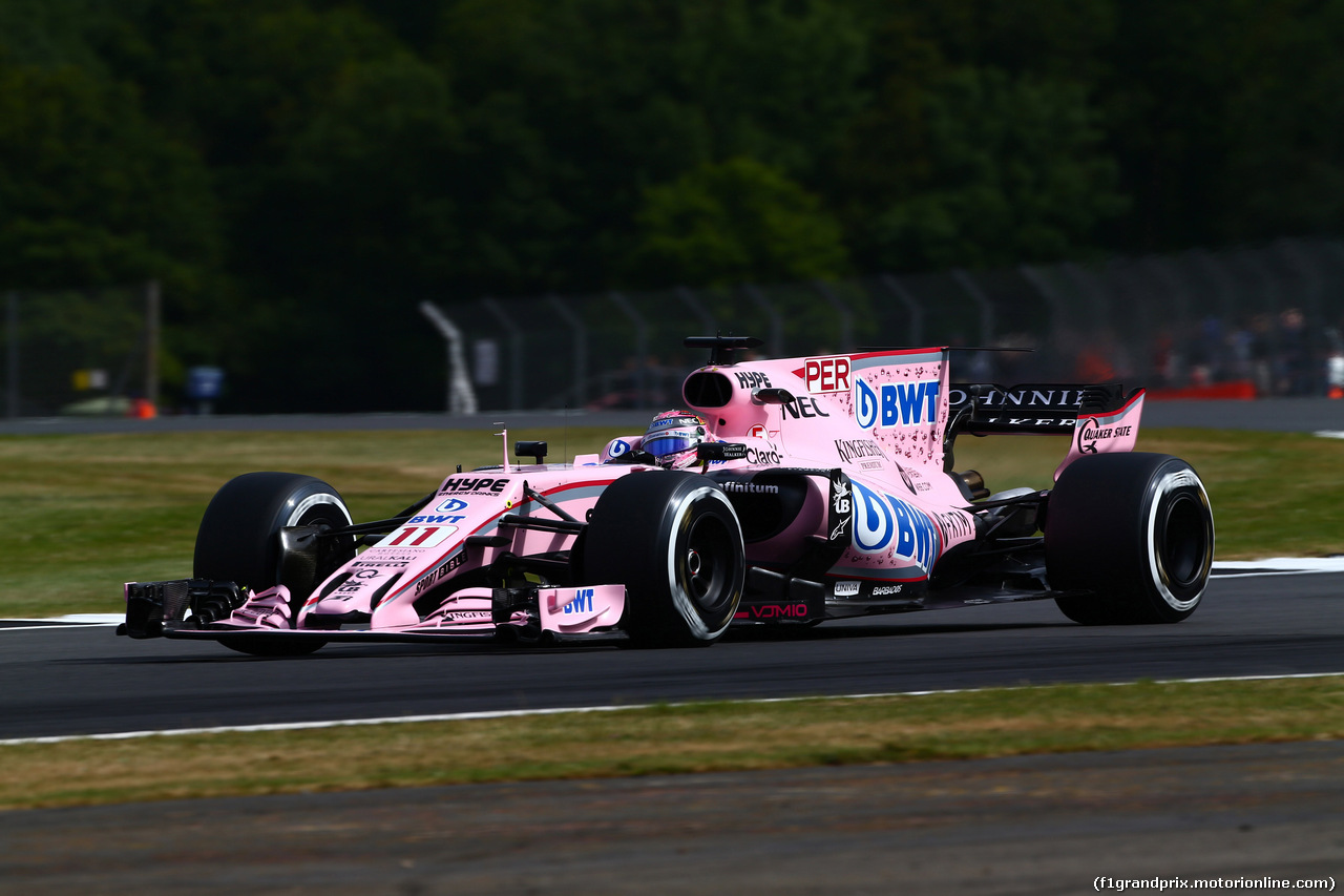 GP GRAN BRETAGNA, 14.07.2017 - Prove Libere 1, Sergio Perez (MEX) Sahara Force India F1 VJM010