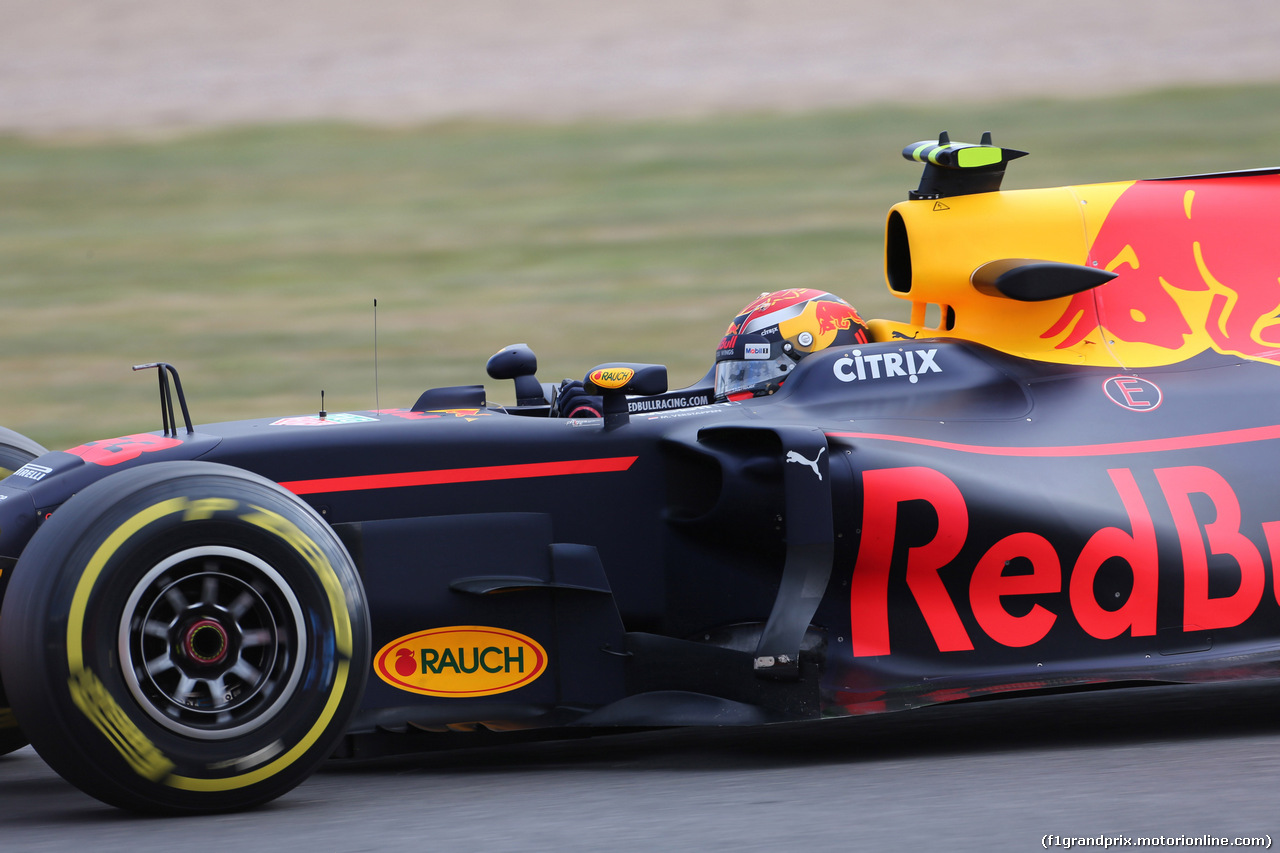 GP GRAN BRETAGNA, 14.07.2017 - Prove Libere 1, Max Verstappen (NED) Red Bull Racing RB13