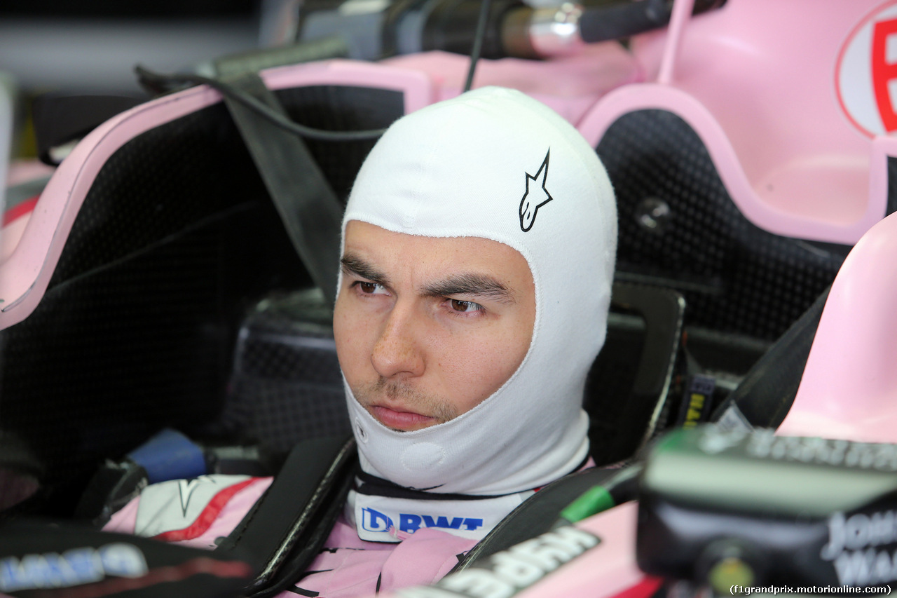 GP GRAN BRETAGNA, 14.07.2017 - Prove Libere 1, Sergio Perez (MEX) Sahara Force India F1 VJM010