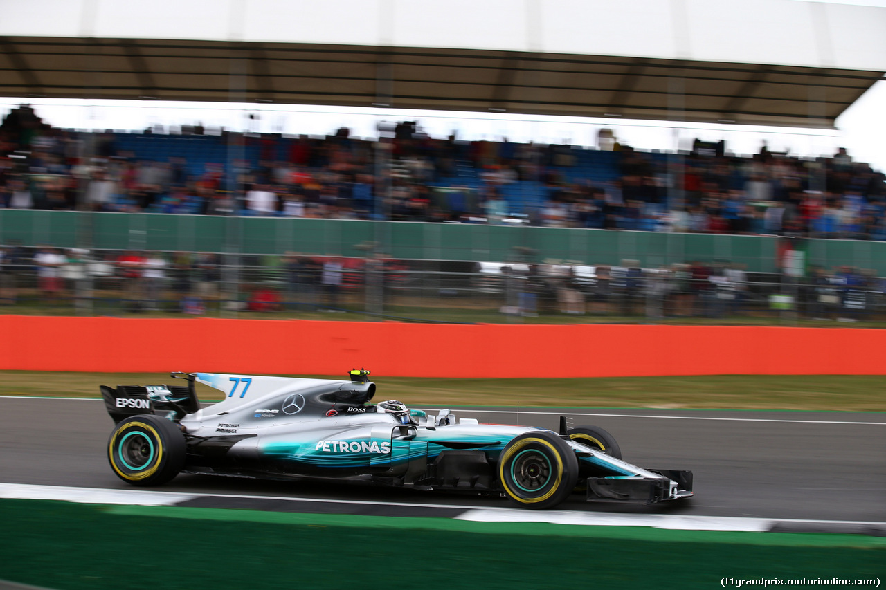 GP GRAN BRETAGNA, 14.07.2017 - Prove Libere 1, Valtteri Bottas (FIN) Mercedes AMG F1 W08