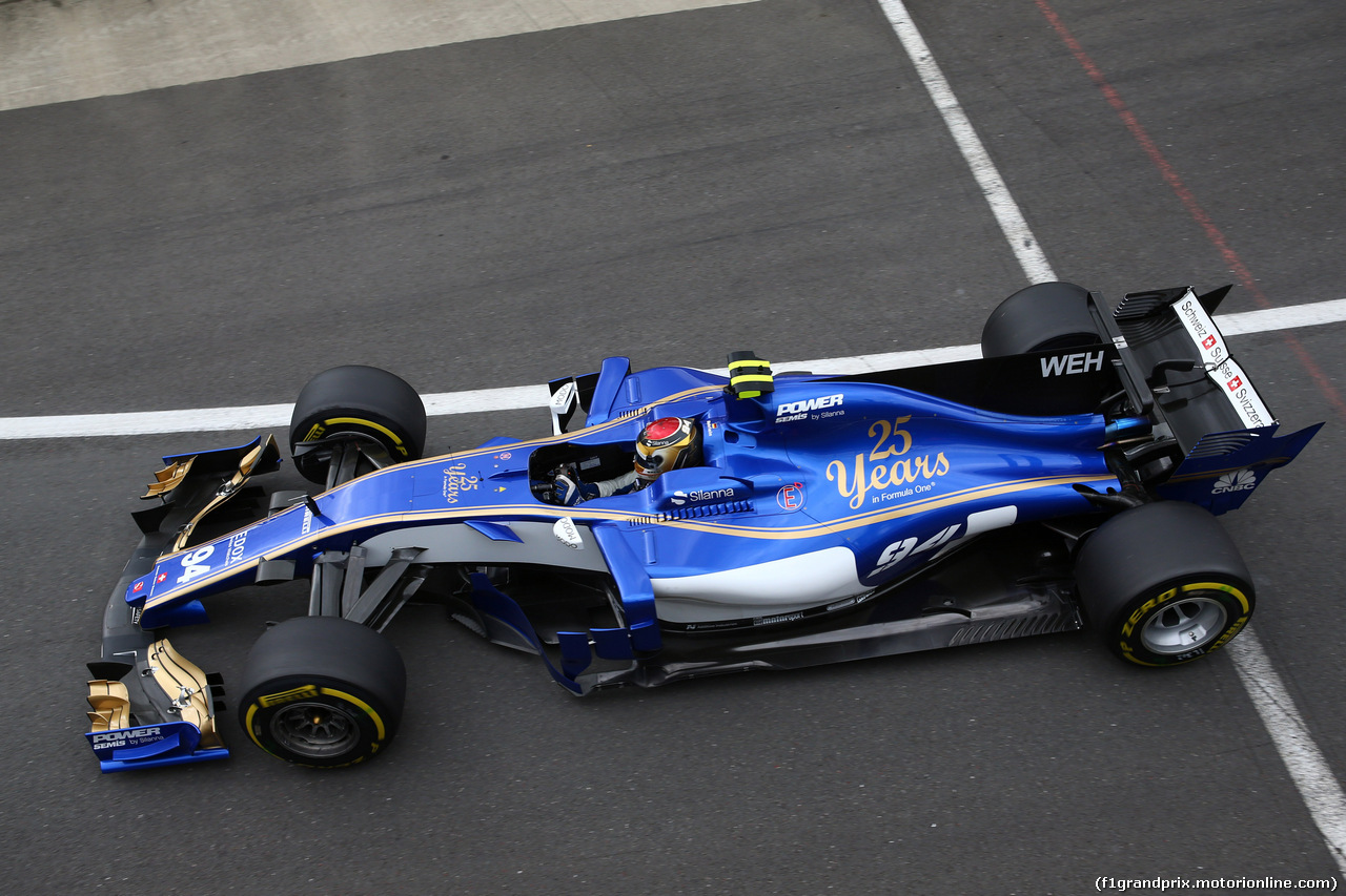 GP GRAN BRETAGNA, 14.07.2017 - Prove Libere 1, Pascal Wehrlein (GER) Sauber C36